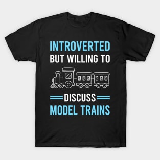 Introverted Model Train Trains Railroad Railway T-Shirt